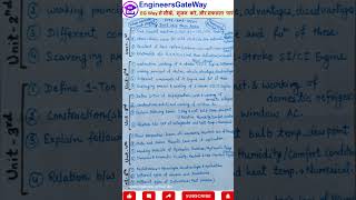 🔥FME BME101/201 Important Questions 🔧 AKTU 2025 | Score Booster #shorts #engineersgateway #aktuexam