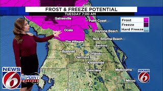Cold start in Central Florida before another cold front this week