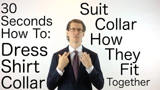 Dress Shirt Collar And Suit Collar How They Fit Together- Suitcafe.com