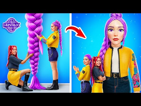 Huntrix vs Saja Boys: Giant Rumi Comes to Life! KPOP Glow Up