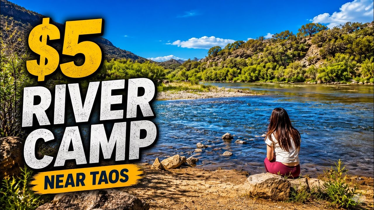 Their FIRST VAN Life Trip Took Us to a $5 River Camp | Taos | Modiwell PT830
