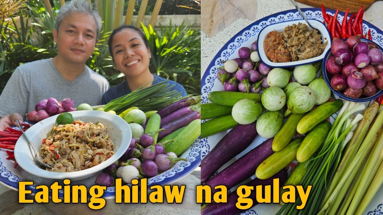 Thai bagoong and hilaw na gulay