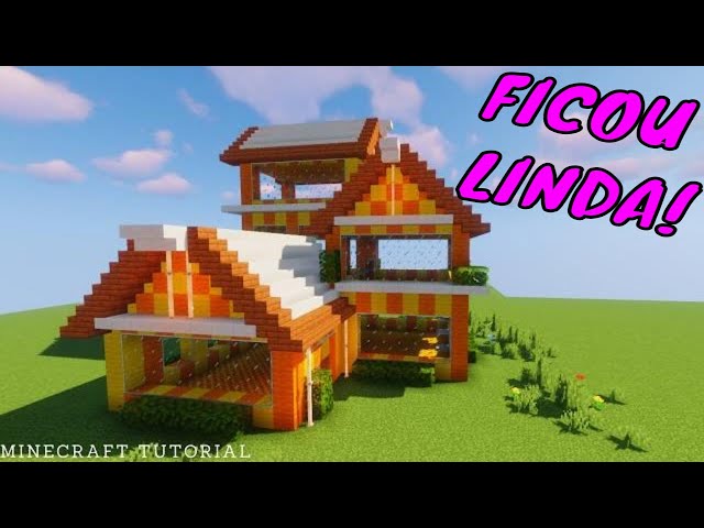 ⛏ CONSTRUINDO UMA MANSÃO ROSA NO MINECRAFT 💖 🔨 