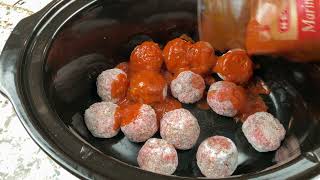 Make Slow cooker meatballs from frozen with only 2 ingredients screenshot 1