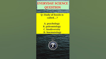 Study of fossils/General science/General knowledge/ #gk #shorts #ytshorts #youtubeshorts #upsc