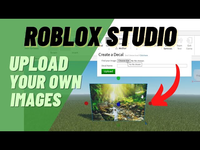 Roblox Studio How to Upload an Original Image, Add Your Own Decals to Your  Roblox Studio Game 