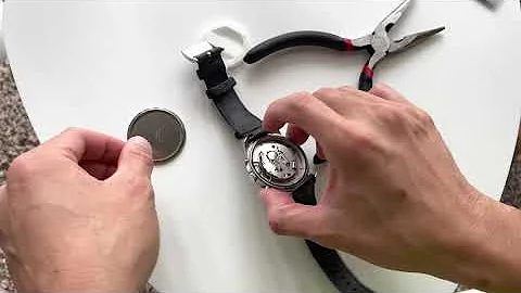 How to change a Fossil watch battery using home tools