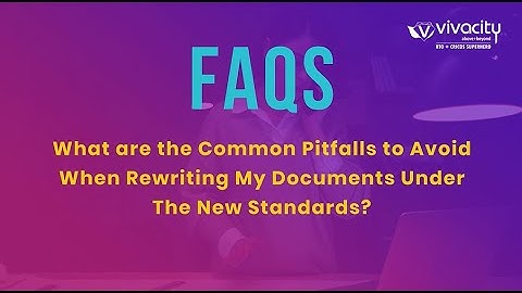 What Are the Common Pitfalls to Avoid When Rewriting My Documents Under the New Standards