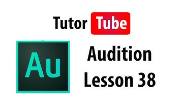Audition Tutorial - Lesson 38 - Removing Vocals