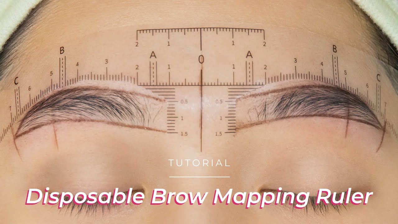 Brow Sticker Ruler Tutorial - YouTube