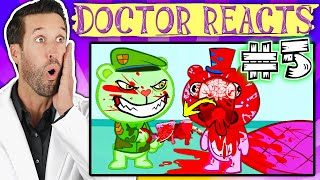 ER Doctor REACTS to Happy Tree Friends Medical Scenes #5 screenshot 3