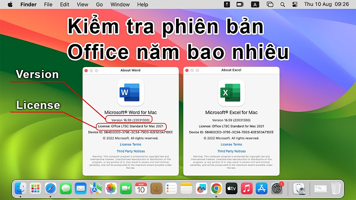 Lỗi office khi nâng cấp hệ điều hành mac sierra năm 2024