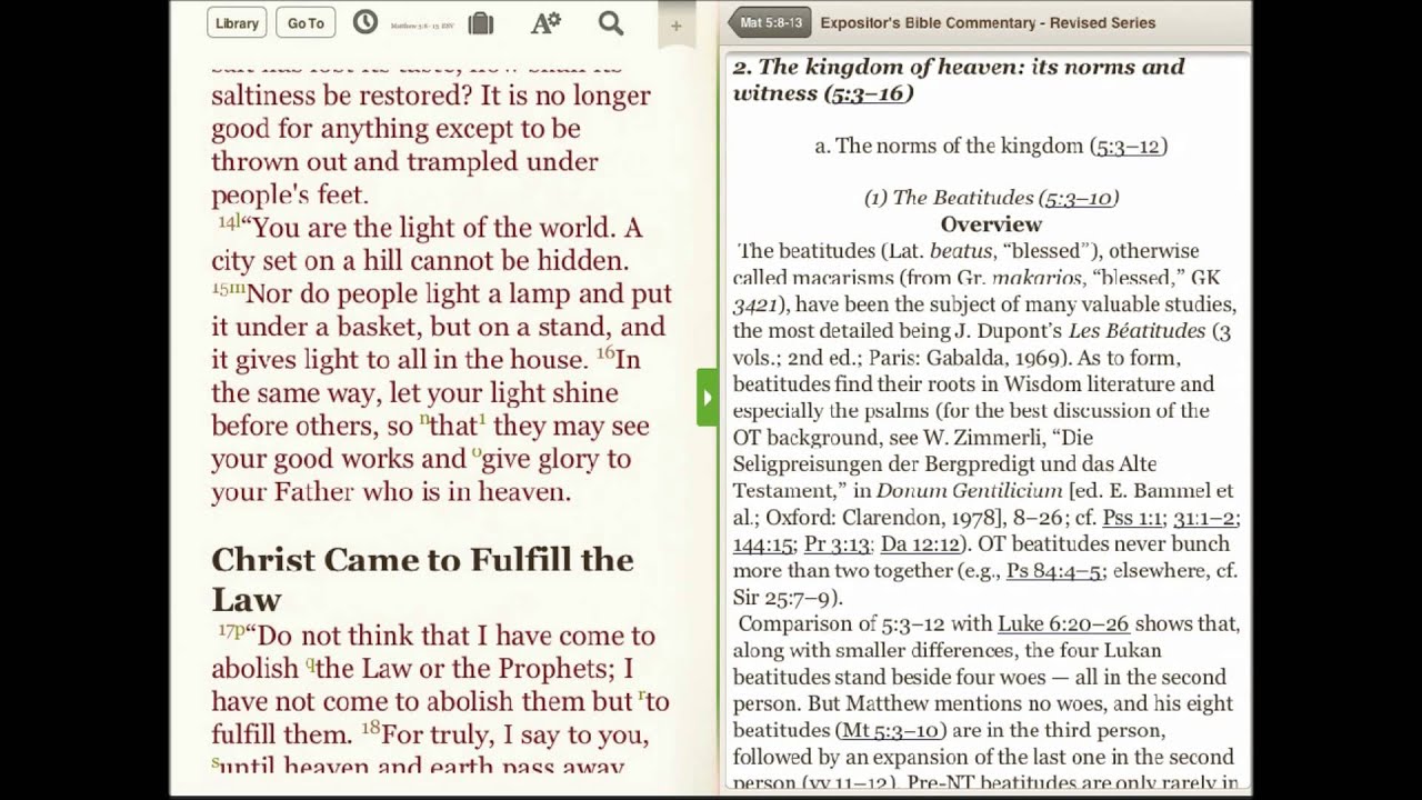 Look inside expositors bible commentary youtube