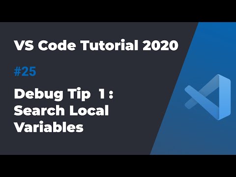 VS Code入门教程2020 #25 调试技巧1：搜索本地变量