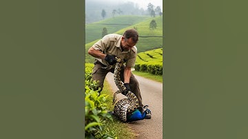 Park Ranger Saves Peacock From Deadly Python! #rescue #animals #wildlife