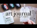 Página Art Journal con tintas y sellos + Caja Confetti. Laura Inguz