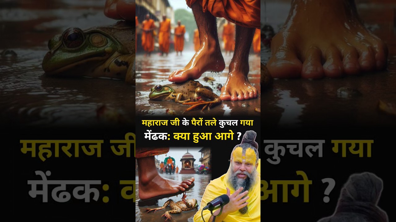 महाराज जी के पैरों तले कुचल गया मेंढकः क्या हुआ आगे | Premanand Ji Maharaj