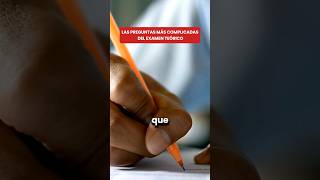 Preguntas DIFÍCILES en el examen teórico para SACAR REGISTRO