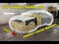 I Painted my Audi S4 in the Garage! CHEAP Audi S4 COPART Rebuild Part 4