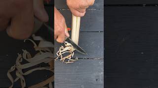 Making Fire | HOW TO Make Feathers | Feather Sticks #shorts