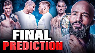 STRICKLAND vs DDP FINAL PREDICTION! | WHO WINS GOLD AT UFC 297?!