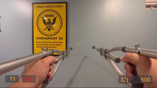 Akimbo crutches tactical reload