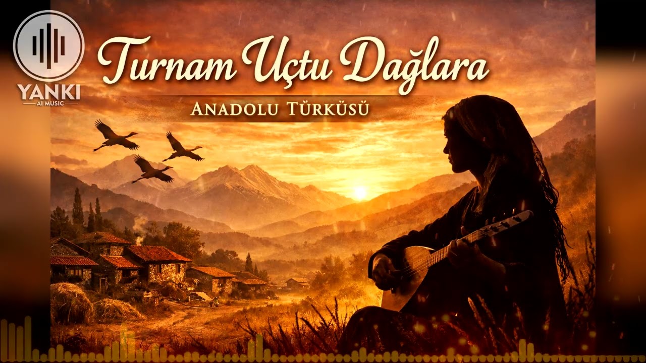Turnam Uçtu Dağlara | Anadolu Türküsü | Bağlama & Kadın Vokal