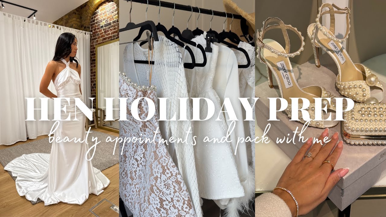 HEN HOLIDAY PREP VLOG | BEAUTY TREATMENTS, OUTFITS \u0026 PACK WITH ME