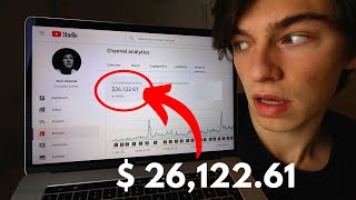 Here's How Much I Earn on YouTube  Real Numbers (NO CLICKBAIT)