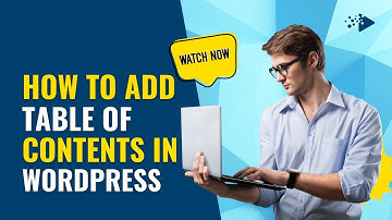 How to add Table of Contents In Wordpress Website