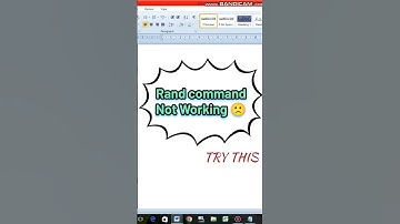 Rand command not Working | Rand command not working in msword #shorts  #youtubeshorts #viral  #short