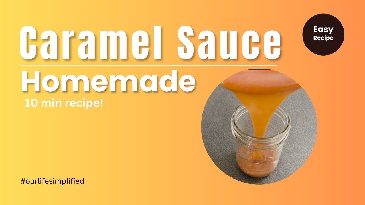 Quick & Easy Caramel Sauce. Perfect on Desserts!  (short version)