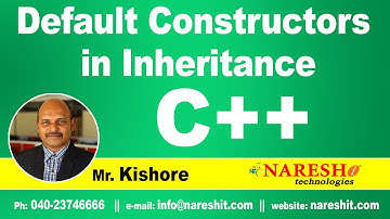 Default Constructors in Inheritance | C++ Tutorial | Mr. Kishore