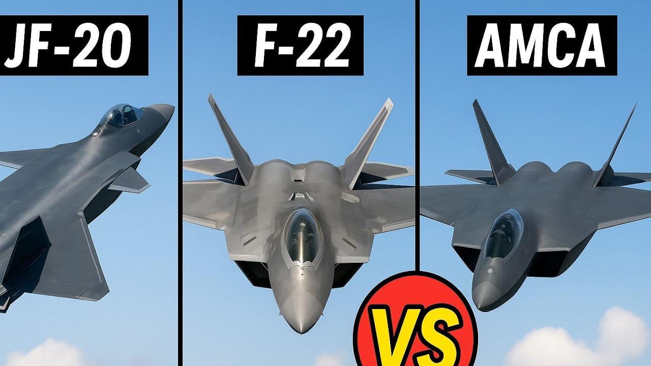 Fighter Jet JF-20 vs F-22 Vs AMCA