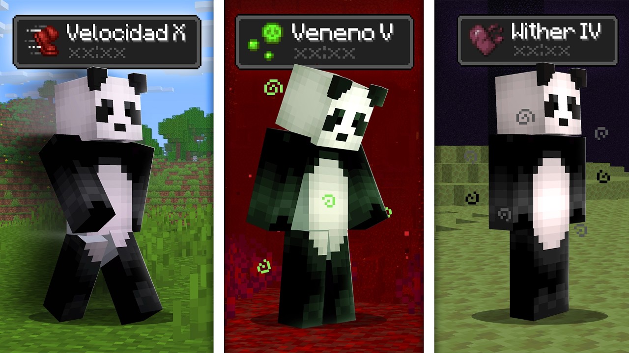 MINECRAFT pero los BIOMAS dan EFECTOS RANDOMS