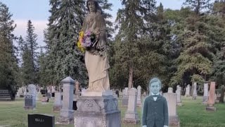 St. Joachim cemetery Little boy sets equipment off when asked