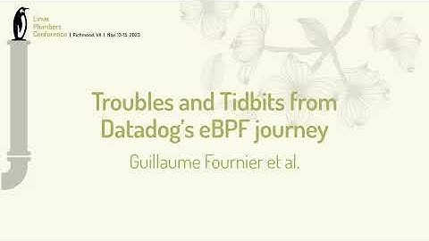 Troubles and Tidbits from Datadogs eBPF journey -  Guillaume Fournier, Hemanth Malla