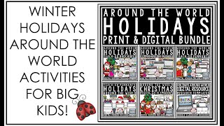 Winter Holidays Around the World Activities for Big Kids