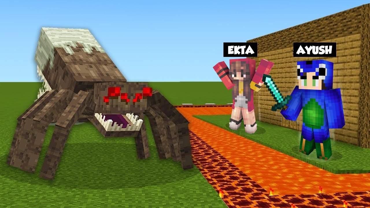 Mutant Spider Vs Best Defence Base in Minecraft (Hindi) 😱 ft 