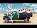 【踏切アニメ】昔のアメリカで踏切カンカン 😂😂😂 US Wig Wag Railroad Crossing Cartoon