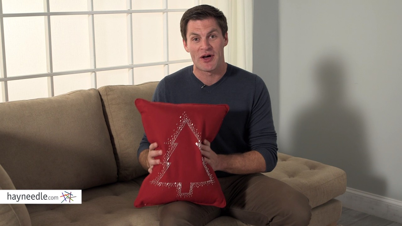 Thro by Marlo Lorenz Tracey Tree Rhinestone Diamond Stud Throw Pillow - Product Review Video