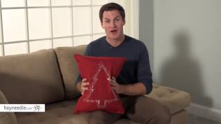 Thro by Marlo Lorenz Tracey Tree Rhinestone Diamond Stud Throw Pillow - Product Review Video