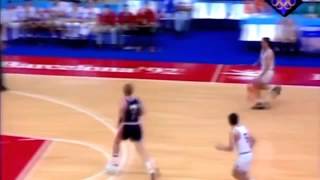 Drazen Petrovic vs USA in 1992 Olympics