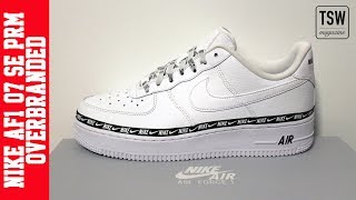 nike air force one overbranded