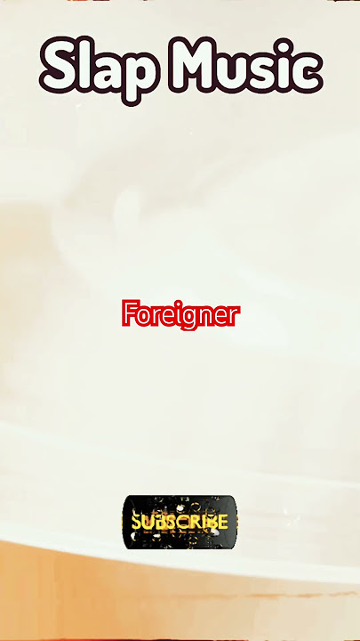 Slap Music - Foreigner “Double Vision”