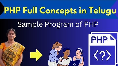 Sample program of PHP || 2 || PHP in telugu
