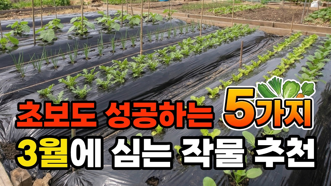 3월 텃밭에 심는 채소 5가지｜초보자도 잘 자라는 작물 재배방법