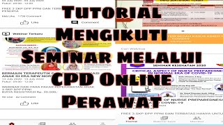 Tutorial Mengikuti Seminar Melalui CPD ONLINE PERAWAT | Daily Zoominar screenshot 1