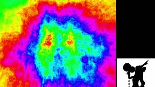 Bad Apple But Each Pixel Gradually Changes Color As the Base Color Changes