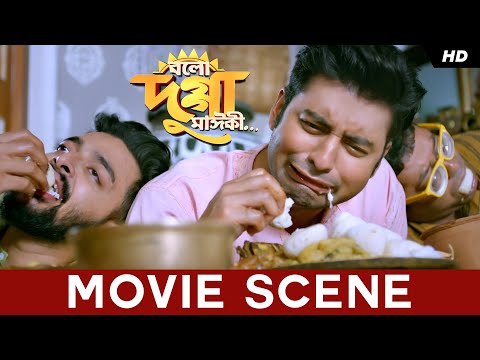 বারো মাসে তেরো পার্বণ | Ankush | Nusraat | Bolo Dugga Maiki | Movie Scene | SVF